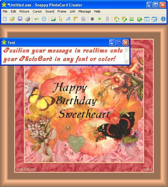 Blaiz Enterprises - Snappy PhotoCard Creator - Professional Screenshot